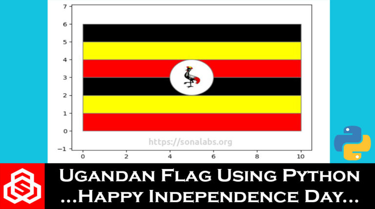 How to create the Ugandan National Flag using Python – Happy Independence Day UG…